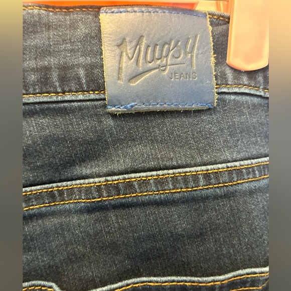 Mugsy Mens Hamms Jeans Blue Stretch Denim Straight 5 Pocket Comfort - Picture 4 of 5